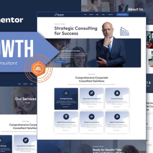 Browth - Corporate Consultant Elementor Template Kit