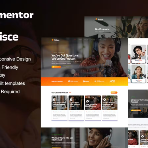 Voisce - Podcaster & Music Streaming Elementor Pro Template Kit