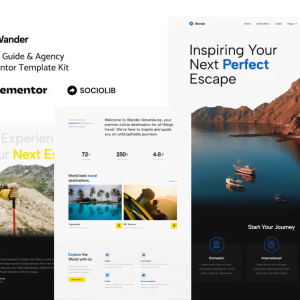 Wander - Travel Guide & Agency Elementor Template Kit
