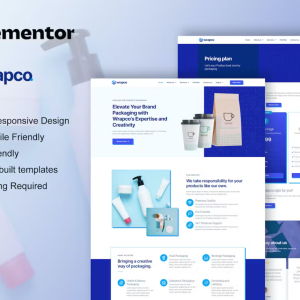WrapCo - Packaging Company Elementor Template Kit