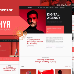 Zephyr - Creative Digital Agency Elementor Template Kit