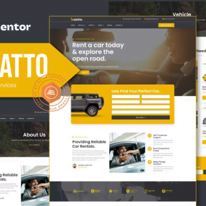 Balatto - Car Rental Company Elementor Pro Template Kit