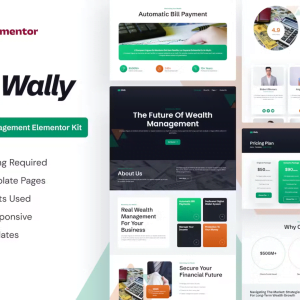 Wally - Wealth Management Elementor Pro Template Kit