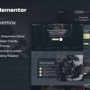 Cinemox - Video Production Company Elementor Pro Template Kit