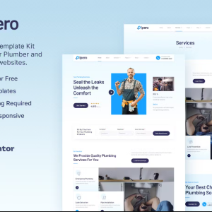 Pipero – Plumber & Handyman Services Elementor Template Kit
