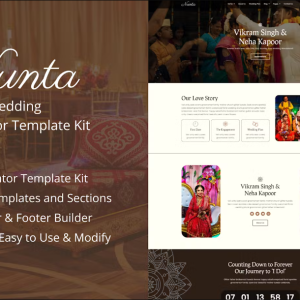 Nunta - Cultural Wedding Elementor Template Kit