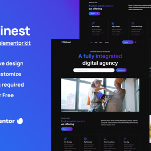 Diginest - Digital Agency Services Elementor Template Kit