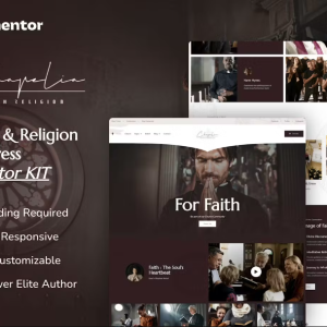 Chapelia - Church & Religion Elementor Pro Template Kit