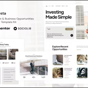 Investa - Investment & Business Opportunities Elementor Template Kit