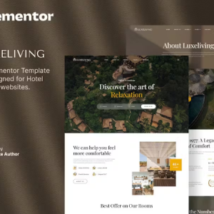 Luxeliving – Luxury Resort & Hotel Elementor Template Kit