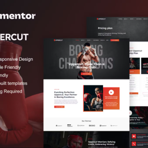 Uppercut - Boxing School & Martial Arts Elementor Pro Template Kit