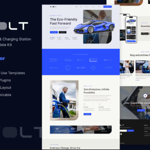 Evolt - Electric Vehicle & Charging Station Elementor Template Kit