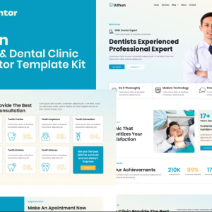 Udhun - Dentist & Dental Clinic Elementor Pro Template Kit