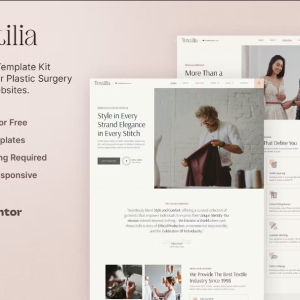 Textilia – Textile & Garment Industry Elementor Template Kit