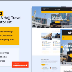 Azwa - Umrah & Hajj Tour Travel Elementor Template Kit