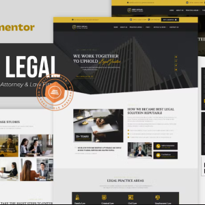 Zed Legal - Professional Attorney & Law Firm Elementor Template Kit