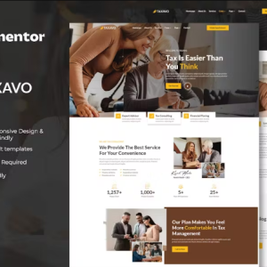 Taxavo - Tax Advisor & Financial Consulting Elementor Template Kit