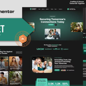Tenet - Cyber Security Services Elementor Pro Template Kit