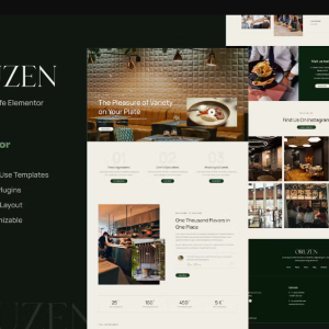 Oruzen - Restaurant & Cafe Elementor Template Kit