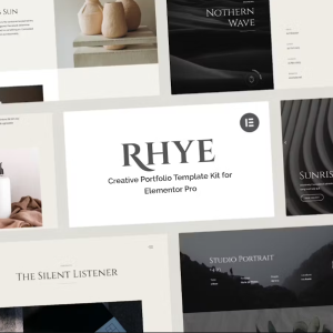 Rhye – Creative Portfolio Elementor Pro Template Kit