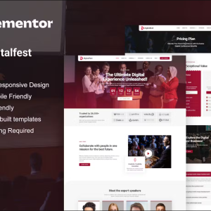 DigitalFest - Event & Conference Elementor Pro Template Kit