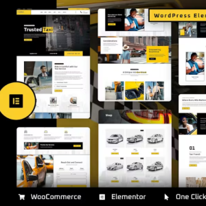 Cabie - Taxi Booking Service Elementor Pro Template Kit