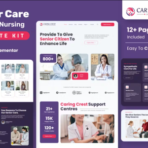 Caring Crest - Senior Care Services Elementor Template Kit