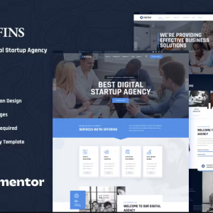 Osfins - Digital Startup Agency Elementor Template Kit