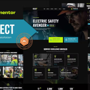 Gelect - Electrical Installation & Maintenance Elementor Template Kit