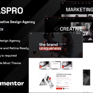 Aspro - Creative Design Agency Elementor Template Kit