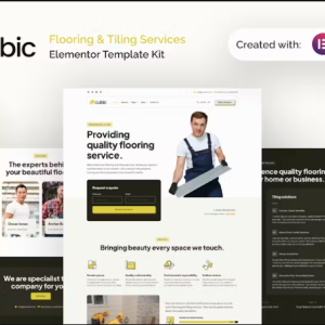 Cubic - Flooring & Tiling Services Elementor Pro Template Kit