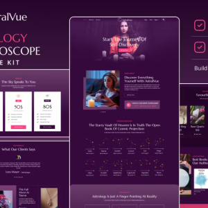 AstralVue - Astrology & Horoscope Elementor Template Kit