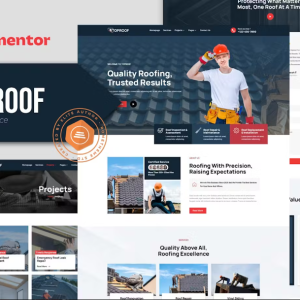 Toproof - Roofing Service Elementor Template Kit