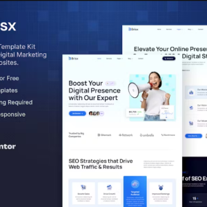 Brisx – SEO & Digital Marketing Agency Elementor Template Kit