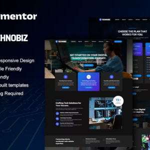 TechnoBiz - IT Solutions & Services Elementor Pro Template Kit