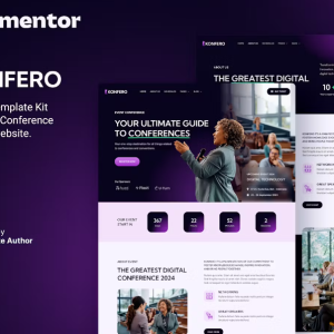 Konfero – Conference & Event Elementor Template Kit