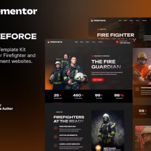 Fireforce – Firefighter & Fire Department Elementor Template Kit