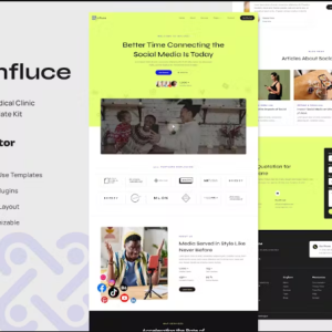 Influce - Marketing Agency & Influencer Elementor Template Kit