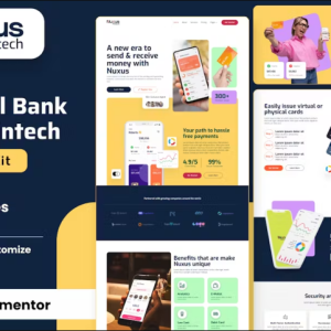 Nuxus - Online Payment Gateway Elementor Template Kit