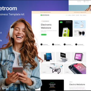 Kesetroom - Electronic Business Elementor Template Kit