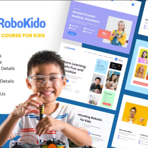 Robokido - Online Learning Courses for Kids Elementor Template Kit