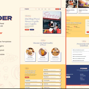 Fooder - Food Truck & Street Food Elementor Template Kit