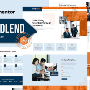 Goodlend - Venture Capital & Investment Elementor Template Kit