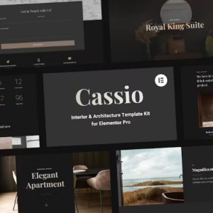 Cassio - Interior & Architecture Elementor Pro Template Kit