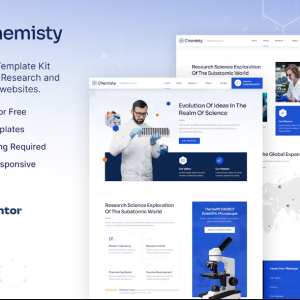 Chemisty – Science Research & Laboratory Elementor Template Kit