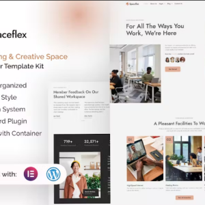 SpaceFlex - Coworking & Creative Space Elementor Pro Template Kit