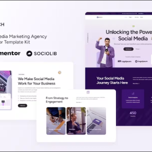 Branch - Social Media Marketing Agency Elementor Template Kit