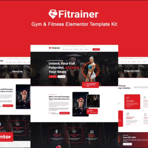 Fitrainer - Gym & Fitness Elementor Pro Template Kit