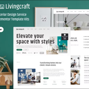Livingcraft - Interior Design Services Elementor Pro Template Kit