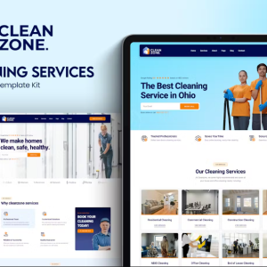 Cleanzone - Cleaning Services Elementor Template Kit